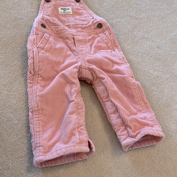 OshKosh corduroy overalls - light pink, size 9 months - Picture 2 of 5